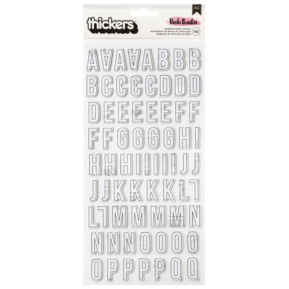 Vicki Boutin Mixed Media Thickers Stickers 142/Pkg-Alpha