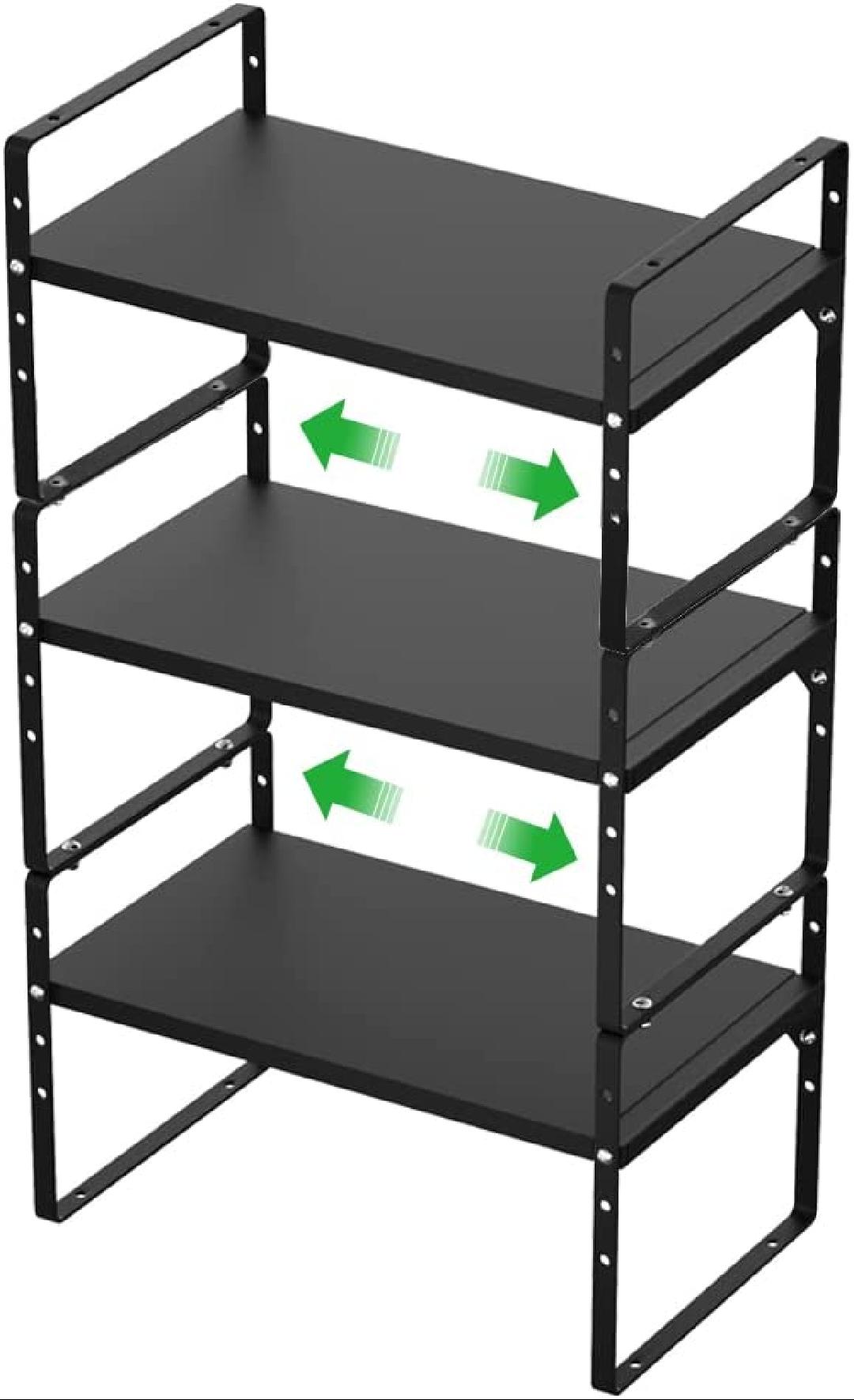 Expandable Shelf Organizer Stackable Shelves for Kitchen