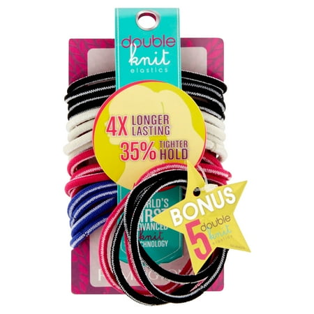 Remington Double Knit Hair Elastics 17 Count Walmart Com