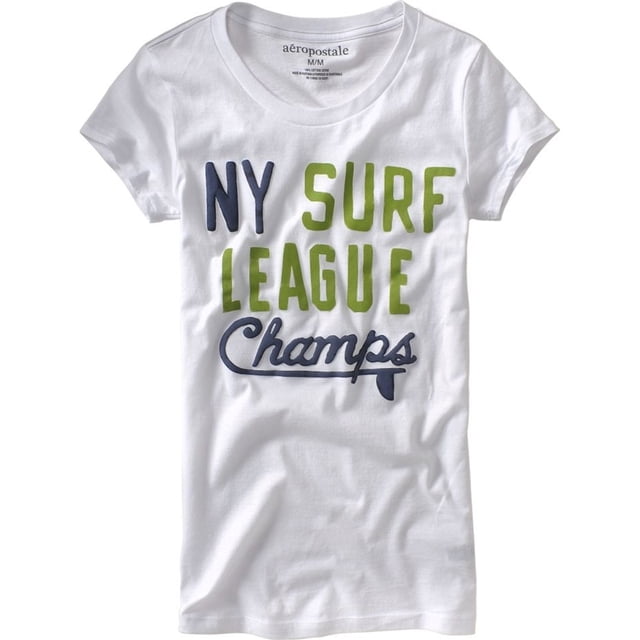 Aeropostale - Camiseta gráfica para mujer, color blanco, XS Aeropostale Camiseta gráfica