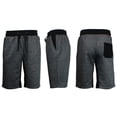 thumbnail image 1 of Men's French Terry Shorts With Contrast Trim Pockets & Waistband, 1 of 5