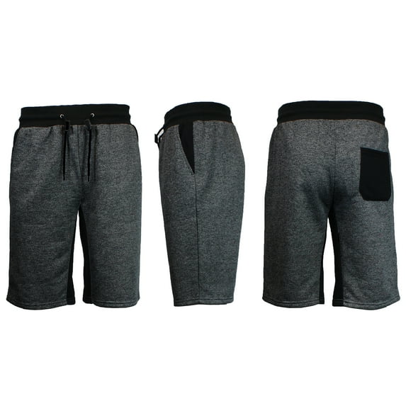 Men's French Terry Shorts With Contrast Trim Pockets & Waistband