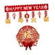 thumbnail image 1 of Banner de año Nuevo Chino, personaje Fu, guirnalda roja, decoraciones de año Nuevo Lunar, adornos Fuzi para celebración de pared interior para oficina Estilo B, 1 of 8