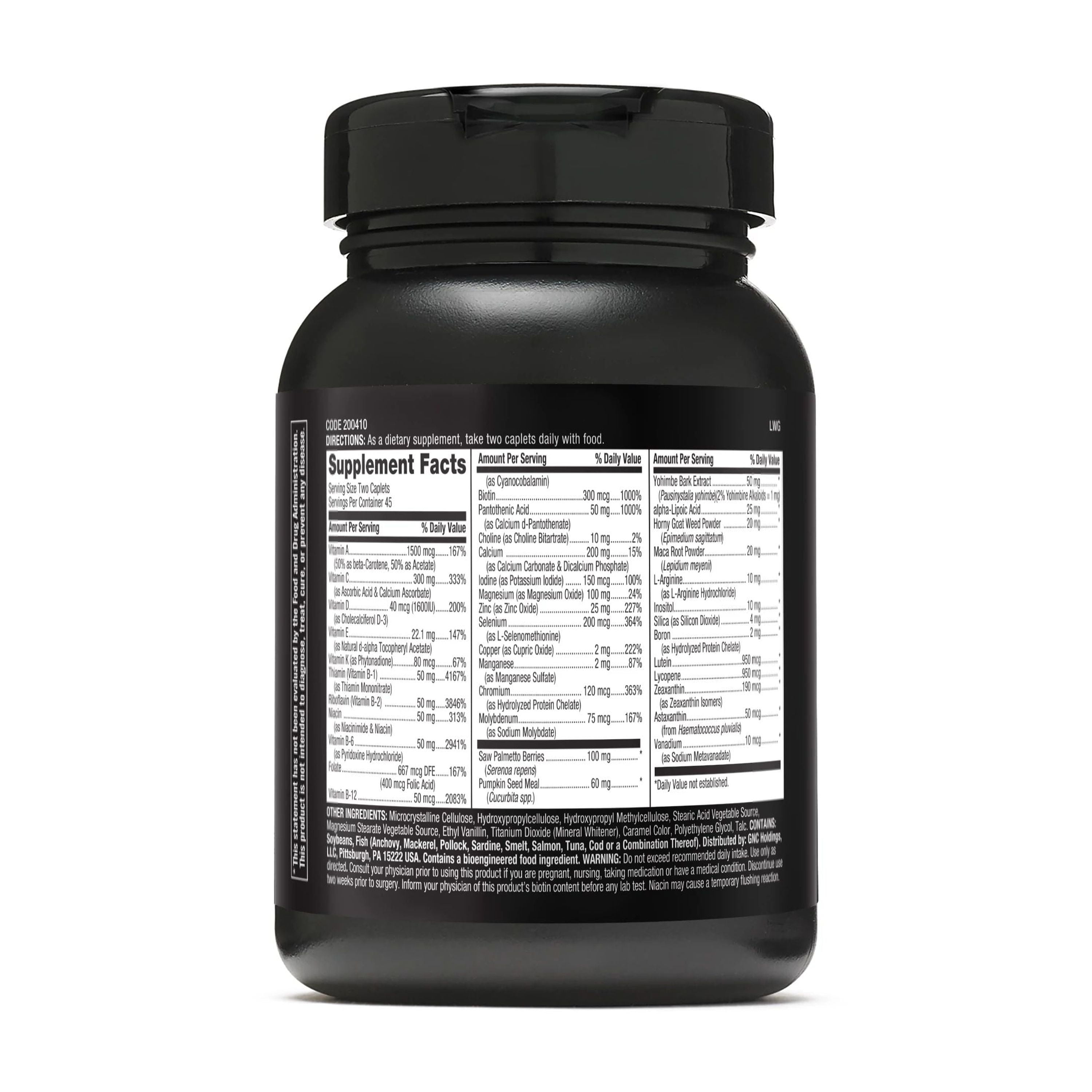 GNC Mega Men Prostate and Virility Multivitamin | Supports Optimal Sexual Health and Prostate Health | 90 Count