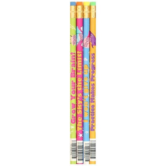 Growth Mindset Pencil, Assort - Box of 144