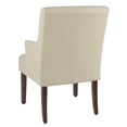 thumbnail image 4 of HomePop Meredith Transitional Fabric Anywhere Chair in Cream and Dark Walnut, 4 of 9
