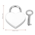 thumbnail image 1 of 2 Sets Heart Lock Metal Colorful Exquisite Padlock Craft Supplies with Keys 30x39mm for Jewelry Box, Luggage, Crafts, 1 of 7