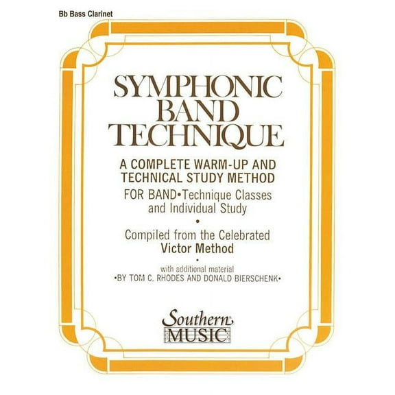 Symphonic Band Technique (S.B.T.): Bass Clarinet (Paperback)