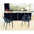thumbnail image 2 of Compamia Crystal Polycarbonate Patio Dining Chair in Smoke Gray, 2 of 5