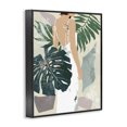 thumbnail image 2 of Stupell Industries Tropical Woman Between Shaded Palms Tropical Plants Black Framed Giclee Art, 11 x 14, by Melissa Wang, 2 of 7