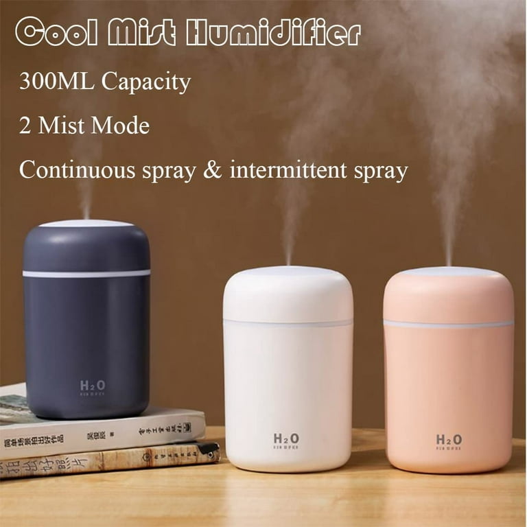 Small Humidifiers for Bedroom,Desk Humidifier,Portable Humidifiers,Car  Humidifier,USB Humidifier,Travel Humidifier,Cute Humidifier,Night Light  300ml (Pink) - Yahoo Shopping
