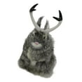 thumbnail image 1 of Figurine d'Animal en Peluche Réaliste Jackalope Rabbit, 8x 8x Gris, 1 of 8