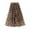 A-Khaki200, variant on XIAONU Women's Heart-Print Tulle Midi Skirt Elastic-Waist Flared Skirt Romantic Playful Daily Party Wear