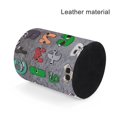 thumbnail image 4 of Lore del Alfabeto-theme Cylinder Pen Holder Pencil Organizer with Flannel Lining PVC Leather Material Cardboard Base for study work 10*8CM, 4 of 6