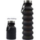 thumbnail image 1 of Botella de agua plegable NQ Reutilizable Sin BPA Silicona Negro 70*240*70 mm, 1 of 5