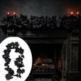 thumbnail image 2 of Hanging Flowers Plant,Black Flexible Bendable Artificial Flower Garland for Halloween Home Livingroom Theme Party Decor, 2 of 8