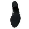 thumbnail image 5 of Alexis Bendel Ladies Black Vachetta Leather Heel Sandals Size 10, 5 of 6
