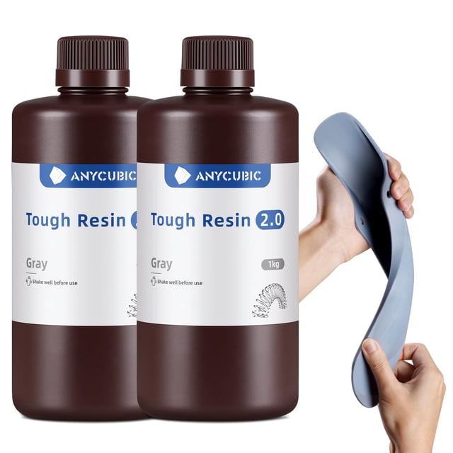 Resina para impresora 3D ANYCUBIC Tough Resin 2.0 de alta tenacidad, 2 kg