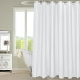 Inosoo Fabric Shower Curtain Liner, 72Wx78H Extra Long White Waterproof