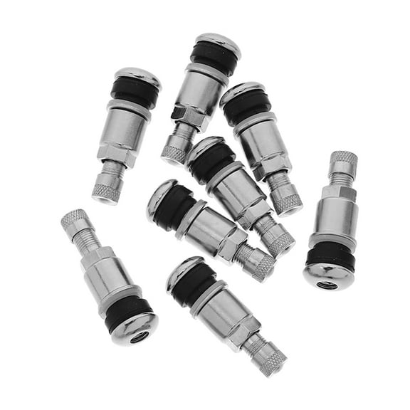 FUTUREORYY Valve Stems Stainless Steel Motorcycle Tires Automotive Repair 8Set 1.73X0.67X0.35In