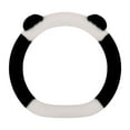 thumbnail image 1 of Funda de volante peluda genérica, protector de volante, accesorios para coche Forma D Negro Blanco, 1 of 9