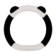 thumbnail image 1 of Funda de volante peluda genérica, protector de volante, accesorios para coche Forma D Negro Blanco, 1 of 9