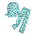 thumbnail image 2 of FCLoft Women's XL-3XL Flannel Pajama Set - Long Sleeve Button Down Top & Warm Pants, 2 of 7