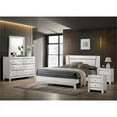 thumbnail image 2 of Bowery Hill 5pc White Wood Bedroom Set - Queen+2 Nightstands+Dresser+Mirror, 2 of 20