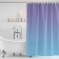 thumbnail image 4 of Ombre Blue Purple Waterproof Fabric Shower Curtain, Colorful Painting Waterproof Fabric Shower Curtain for Bathroom Curtains Bathtubs Hotel Washable Shower Curtains with 12 Hooks Extra Long 72x96, 4 of 8