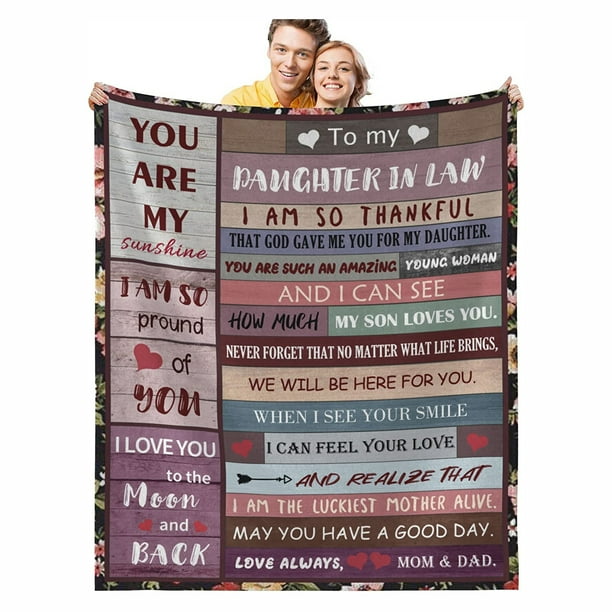 WISH TREE Fleece Throw Blanket, Gifts for DaughterinLaw Blanket