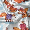 thumbnail image 5 of Ambesonne Fox Window Valance, Animals in Winter Sweaters, 54" X 18", Multicolor, 5 of 5