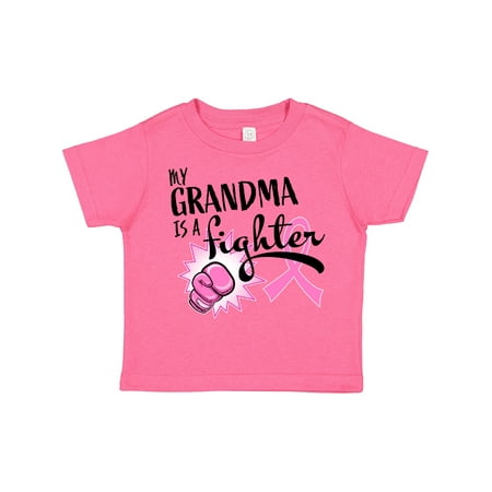 

Inktastic My Grandma is a Fighter- Breast Cancer Awareness Gift Toddler Boy or Toddler Girl T-Shirt