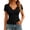 Black, variant on Msgweeeg Womans Tops Short Sleeve Women's Clothes Slim Fit Solid Color Breathable Womens T Shirt Fashion for Summer and Hot Weather