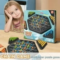 thumbnail image 2 of Yanluna Chain Triangle Chess Game Triggle Rubber Band Game Educational Interactive Game Battle Set For Family Party Gift, 2 of 6