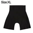 thumbnail image 2 of Pantalones cortos ajustados sin costuras de cintura alta para mujer con esquinas planas y leggings para adelgazar los muslos (negro), 2 of 5