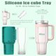 thumbnail image 3 of Bandeja para cubitos de hielo mejorada para Stanley Cup, cubitos de hielo de silicona, 3 of 8