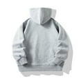 thumbnail image 4 of Boys Coat Kids Solid Long Sleeve Patchwork Zip Up Hooded Sweatshirts Coats Girls Boys Sweatshirt Grey 3 Years-4 Years, 4 of 4