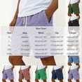 thumbnail image 3 of DayScoop Mens Summer Shorts Casual Bottoms Solid Color Pocket Bandage Elastic Waist Fashionable Cargo Loose Short Pants, 3 of 6