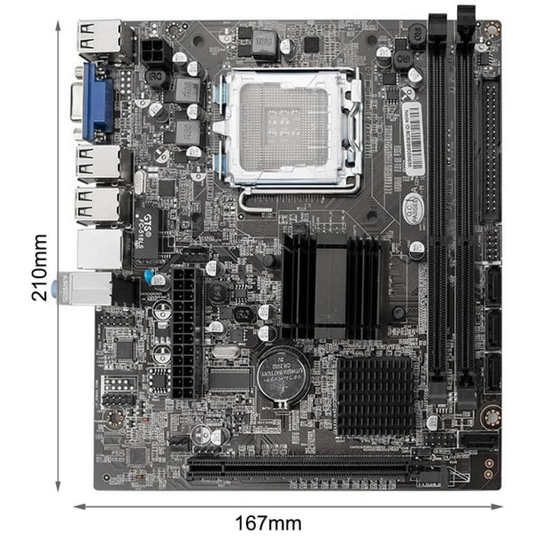Placa Base De Ordenador G41 M-Atx Ddr3 Con Graphy Integrado De Doble Canal 8G Usb 2,0 Sata Placa Base Compatible Con Intel Lga775/771 Series Cpu Inevent EL012754-00