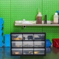 thumbnail image 2 of 9-Drawer Plastic Parts Storage Hardware and Craft Cabinet, Small Parts Organizer with Drawers, Black, 2 of 7