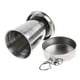 thumbnail image 3 of Naiovety Taza Hi.FANCY, taza de agua plegable de acero inoxidable, taza plegable para acampar, suministros para beber al aire libre Kits de desorden para acampar Blanco 150ML, 3 of 6