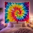 thumbnail image 2 of Tie Dye Spiral With Burst Radiates, Mystical Fantasy for Space Lovers, Galaxy Room Decor Room Accent, Graduation Gift, Tapestry Wall Hanging for Bedroom and Dorm, 2 of 7