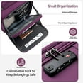 thumbnail image 4 of TIAWOLT Underseater Carry-On Luggage Airline Approved with Spinner Wheels, 16 Inch Luggage with TSA Lock, Overnight Rolling Softside Suitcases for Women,Purple, 4 of 10
