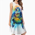 thumbnail image 2 of Watercolor Sea Turtle Cute Dress Elegant Party Dresses Evening Dresses Women Dress Sleeveless Dress Ladies Dresses, 2 of 4