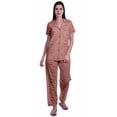 thumbnail image 1 of Moomaya Pyjamas Imprimés pour Femmes Ensembles de Détente Pj Coton Tenue de Nuit Décontractée, 1 of 6