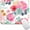 Kos026-Fleurs Roses et Succulentes, variante sur Tapis de Souris Moyen 8 x 10 Pouces [20 % Plus Grand], Thème Plantes Tropicales Design Vertical Tapis de Souris, Tapis de Souris pour Ordinateur Sans Fil, avec Tissu Lycra Lavable, Base en Caoutchouc Antidérapante Tapis de Souris