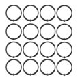 thumbnail image 1 of Shisuyan 12pcs Shower Curtain Rings Rustproof Decorative Shower Hooks Metal Shower Rings, 1 of 8