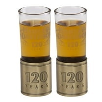 Harley-Davidson 120th Anniversary Tooled Metal Base Shot Glass, Limited Edition, Harley Davidson