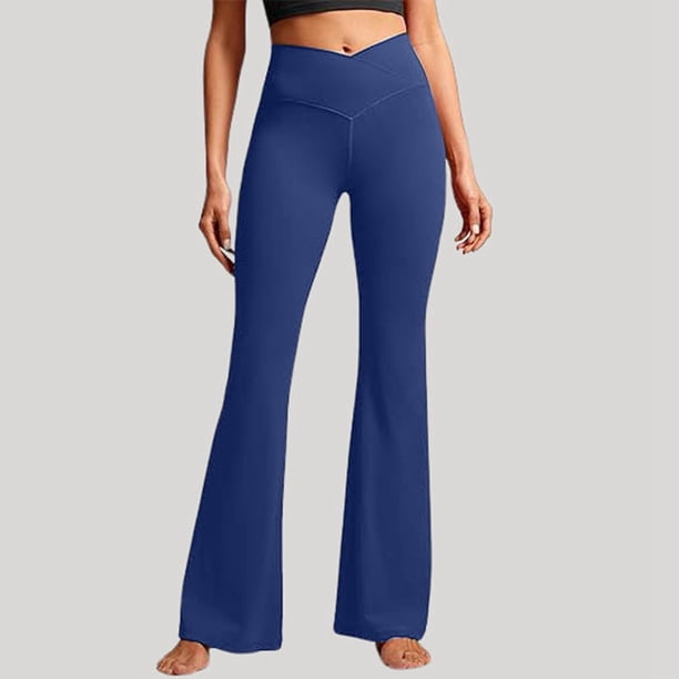 MKLEKYY Leggings de yoga ajustados y acampanados para mujer