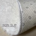 thumbnail image 4 of Plush Round Rug Fluffy White Carpets For Living Room Soft Home Decor Bedroom, 4 of 5